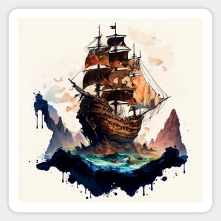 Pirate Ship - the goonies Sticker